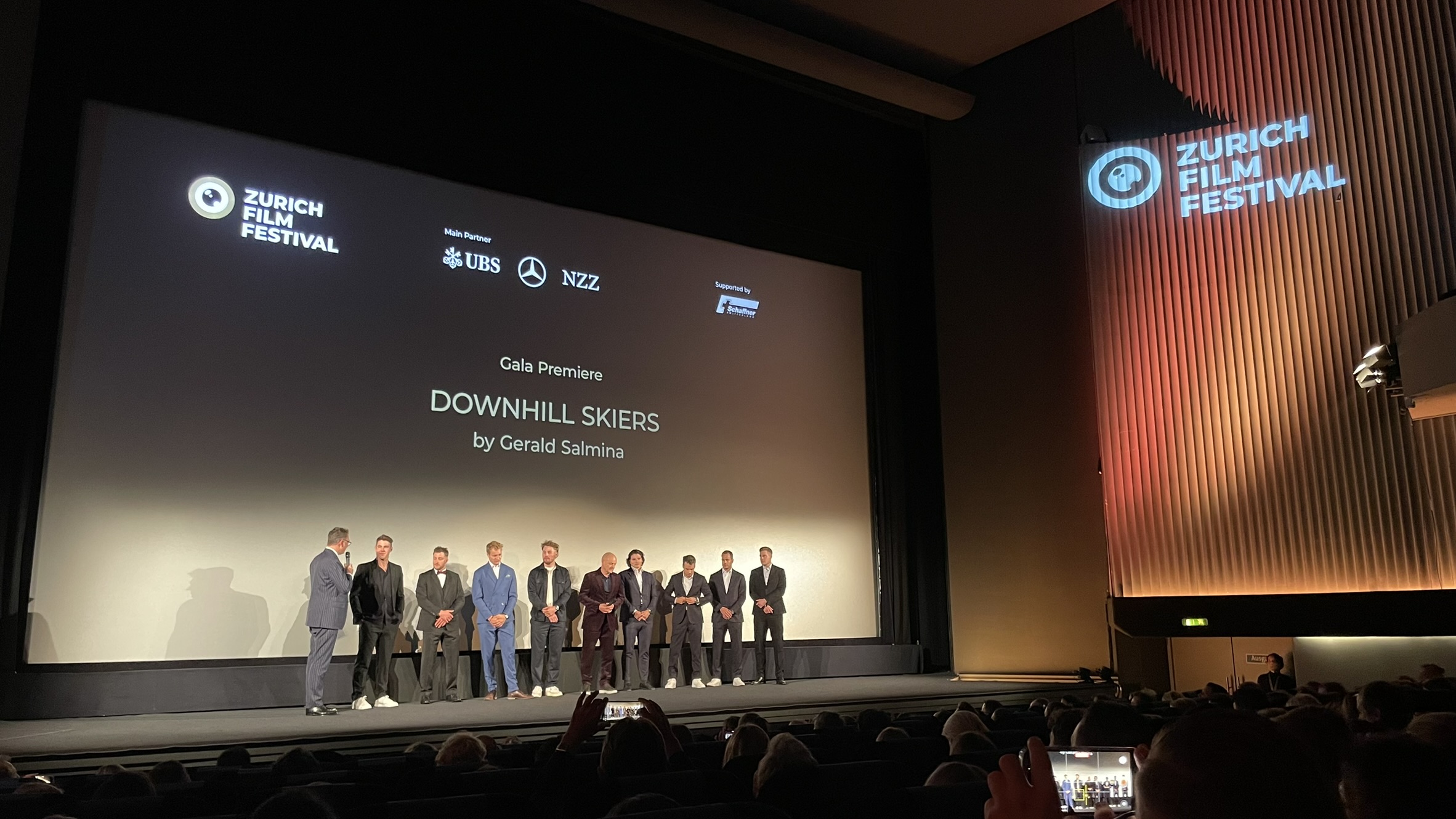 Photocall in front of the Zurich Film Festival wall